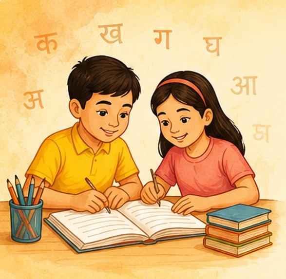 Students in class